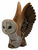 Ceramic figurine "Owl Flying"