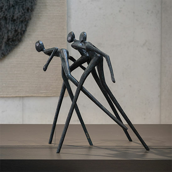 Sculpture "Run Away", bronze by Guy Buseyne