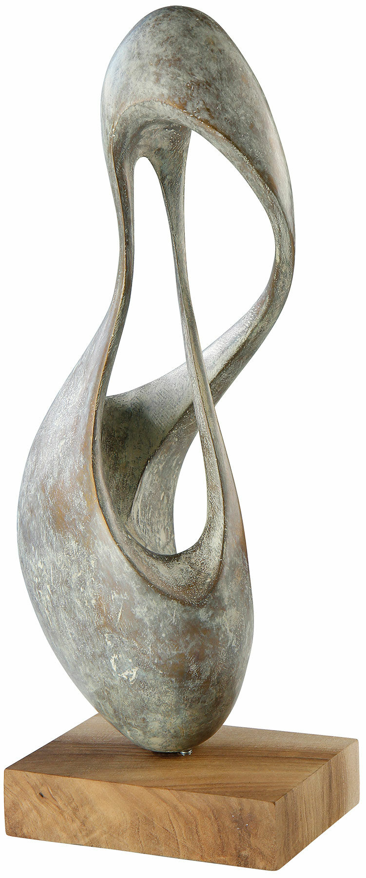 Sculpture "Breathing 7" (2015/16), bronze by Yves Rasch