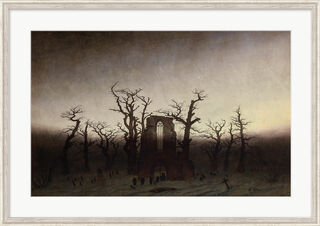 Picture "Abbey in the Oak Forest" (1809/10), framed