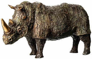 Sculpture "Rhino" (2021), bronze