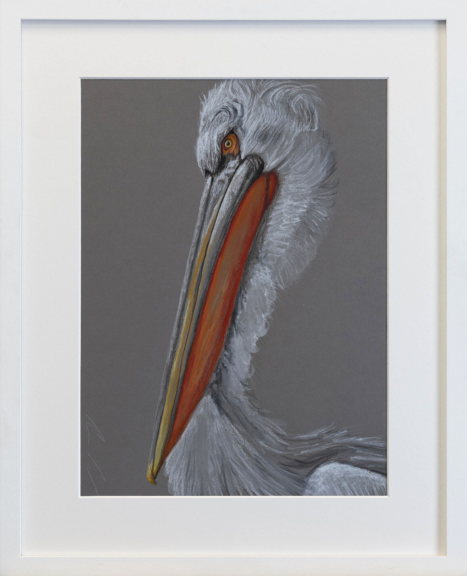 Picture "Dalmatian Pelican" (2022) (Unique piece) by Lezzueck Coosemans