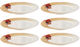 Set of 6 tea plates "Fiori degli angeli" by Bruno Bruni