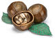 Garden object with bowl "Hazelnuts", bronze