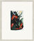 Bild "Vier Füchse, Postkarte an Wassily Kandinsky" (1913), gerahmt