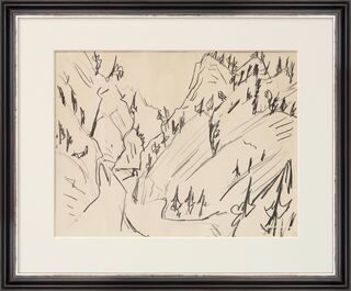 Tableau « La gorge de Zügenschlucht près de Davos » (1925) (Pièce unique)