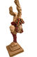 Skulptur "All The Best", Kunstguss Holzoptik von Roman Johann Strobl