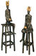 Skulpturenpaar "Kleiner König" und "Kleine Königin" im Set, Bronze von Marianne Mostert