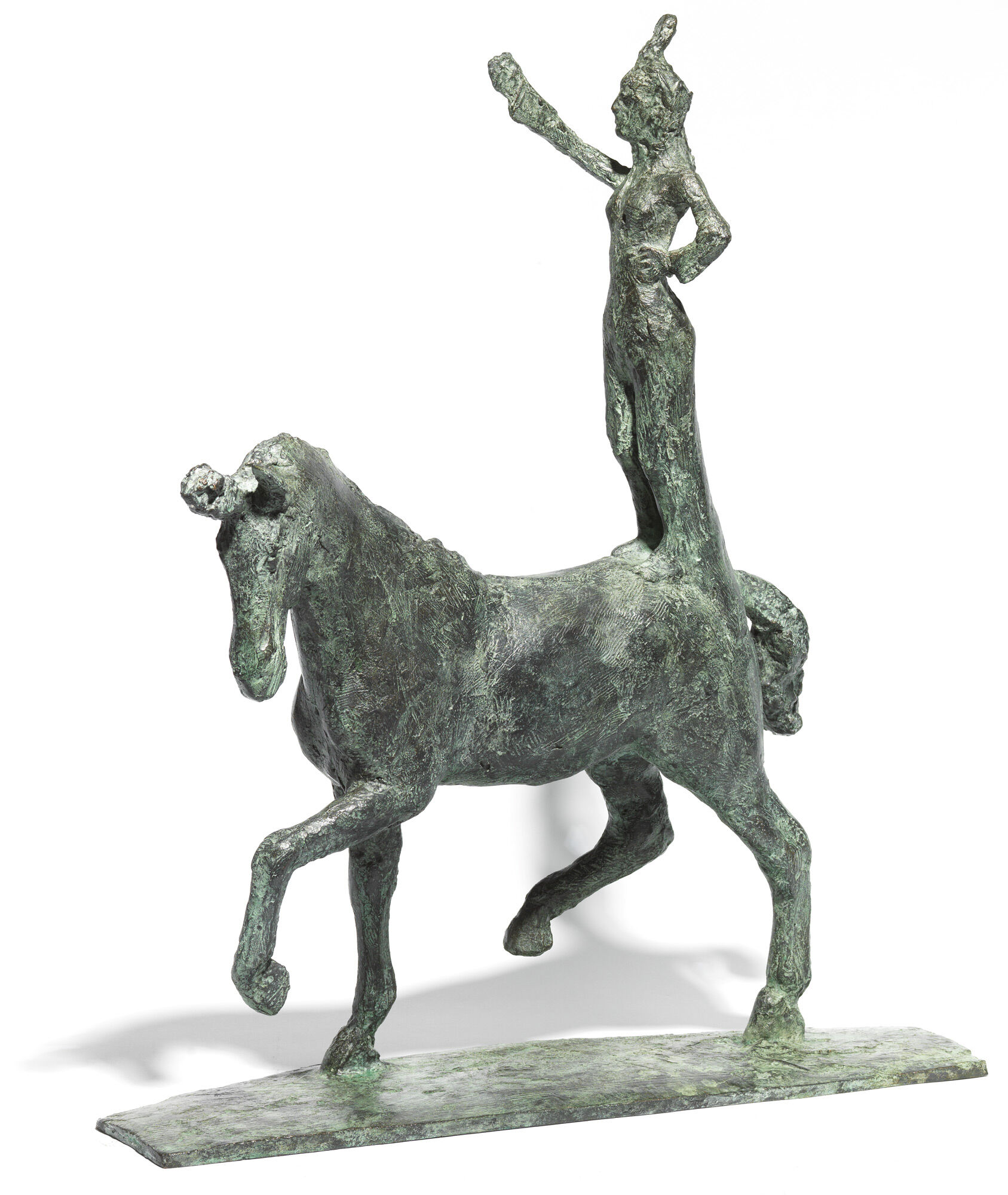 Sculpture "Little Trick Rider" (2019), bronze von Thomas Jastram
