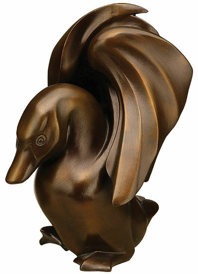 Sculpture "Drake", bonded bronze version by Jagna Weber