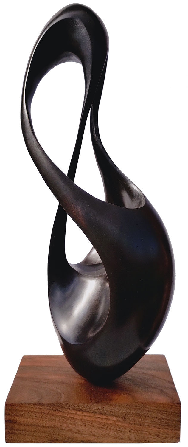Skulptur "Atmung 7" (2015/16), Bronze von Yves Rasch