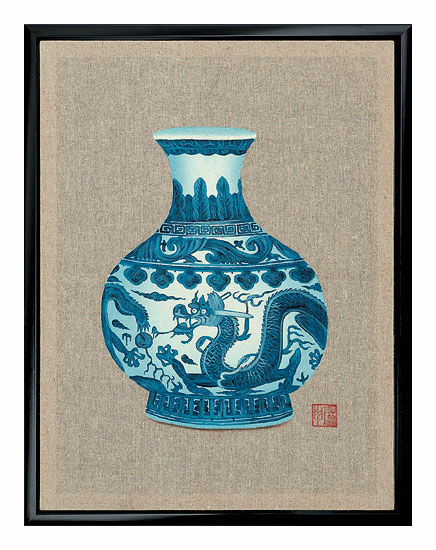 Picture "Vase", framed by Shen Lin