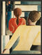 Quadro "Interno in blu, giallo e rosso" (1931), incorniciato di Oskar Schlemmer