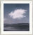 Billedet "Landskab med sky" (1969), sølvfarvet indrammet version