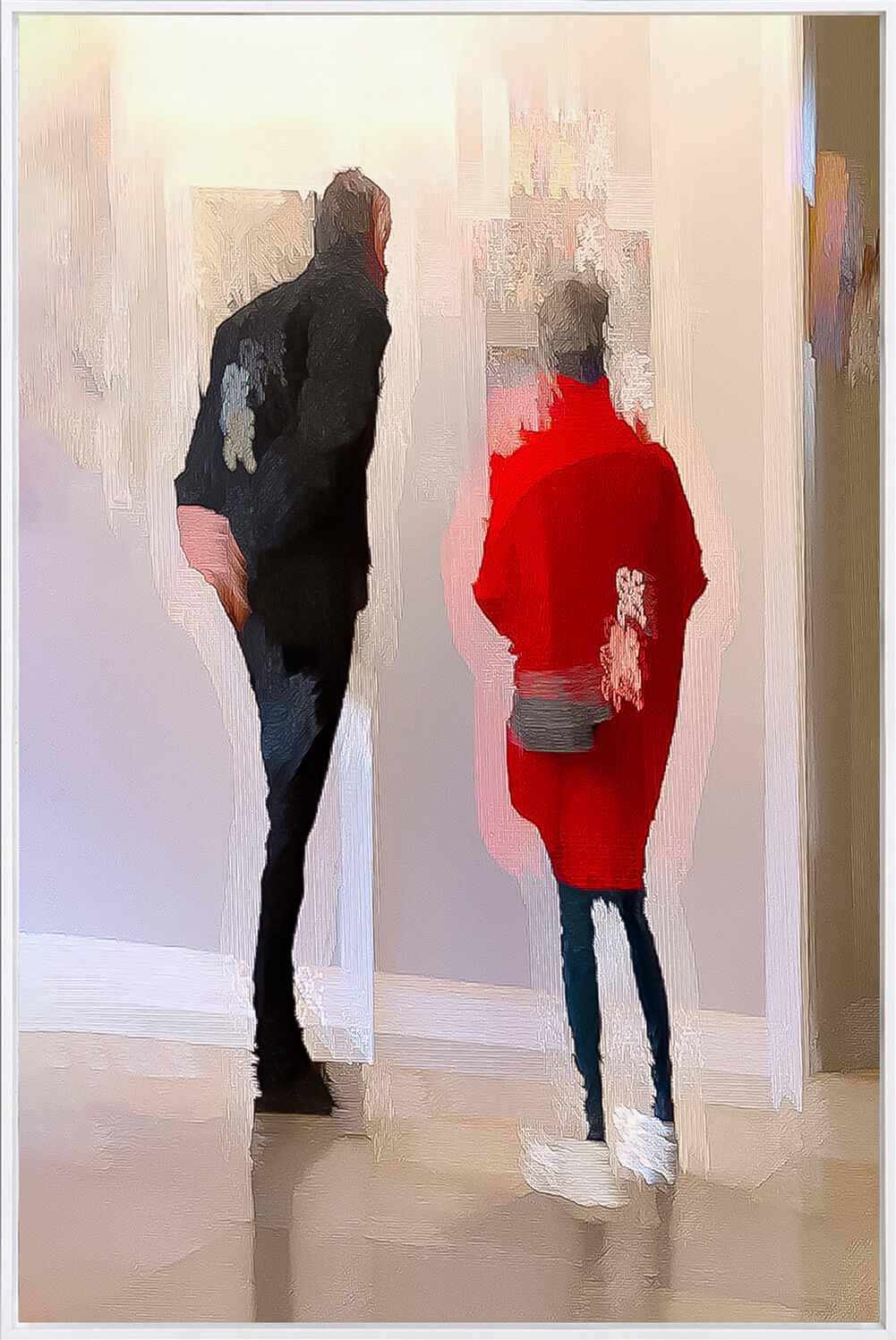 Tableau "ART Fair Feeling (5)" (2023), encadré de Betty Schmidt