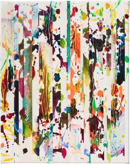 Obraz "Dropping Line shining colour and space #1" (2025) (Unikátní dílo)
