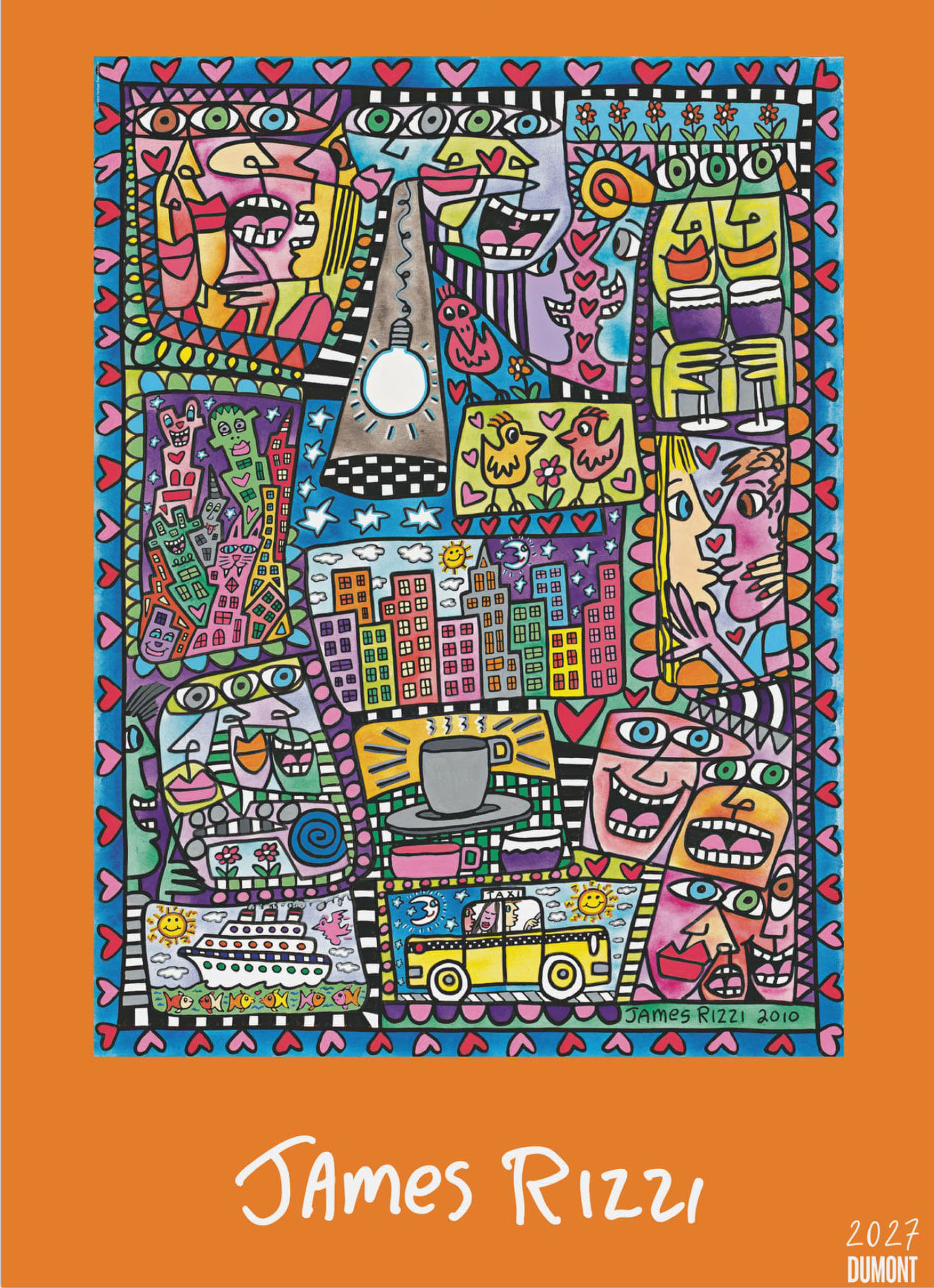 Calendrier d'artiste 2027 de James Rizzi