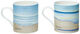 2 Becher "Am Meer" im Set, Porzellan von Anja Struck