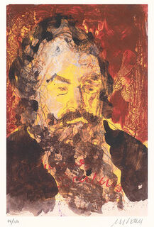 Bild "Johannes Brahms" (2012), gerahmt von Armin Mueller-Stahl