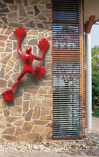 Wall sculpture "Flossi Red" by Rosalie