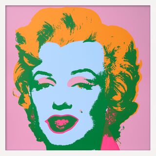 Obraz „Sunday B. Morning Marilyn – světle modrá, zelená, žlutá, růžová“