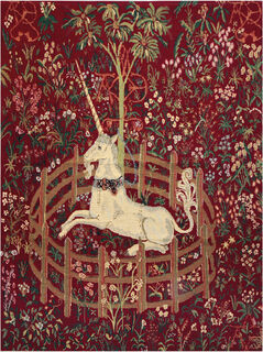 Tapestry "The Captive Unicorn", red version
