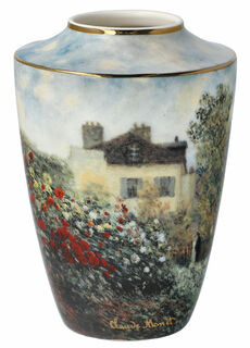 Mini vase "The Artist's House", porcelain with gold decoration
