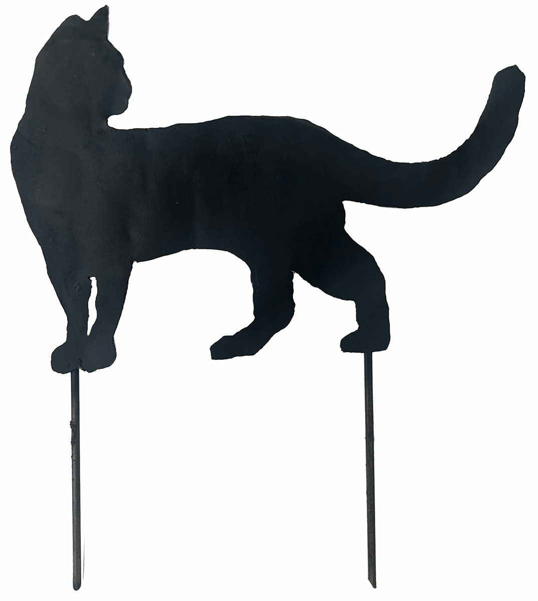 Garden stake / silhouette "Standing Cat"