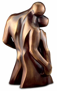 Skulptur "Pas de Deux - Stien for to", bronze von Bernard Kapfer