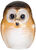 Szklany obiekt "Owl Brown", mała wersja