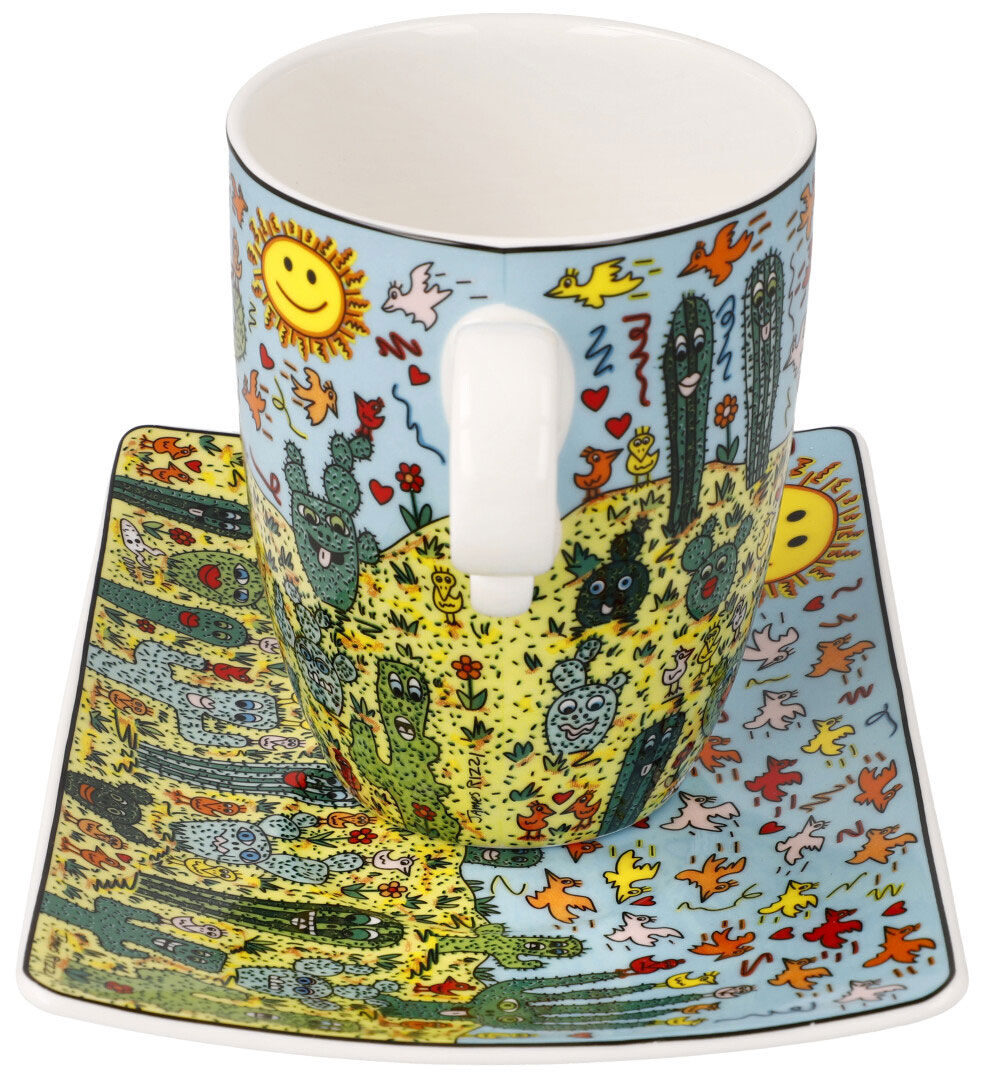Kubek artysty "Desert Life - Pop Art", porcelana autorstwa James Rizzi