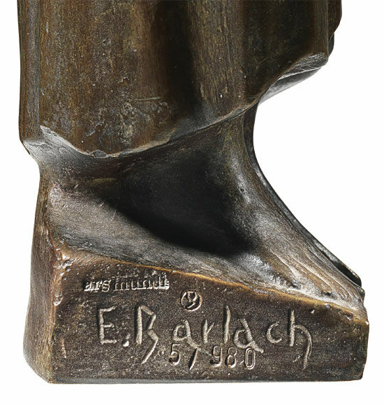 Sculpture "The Pensive Man II" (1934), reduction in bronze by Ernst Barlach