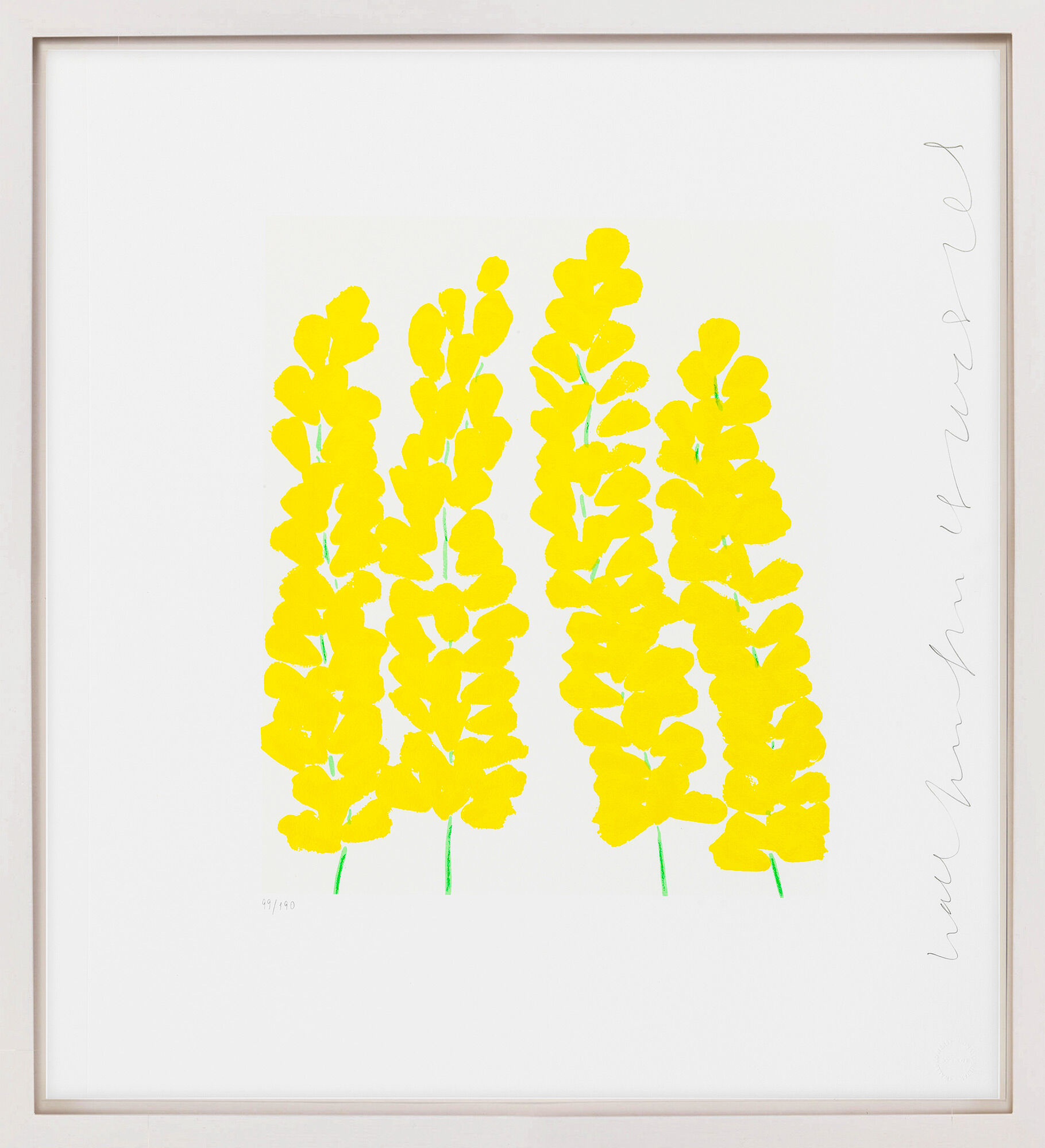 Tableau "Wall flowers 24" (2008) von Donald Sultan