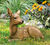 Garden sculpture "Fawn", bronze