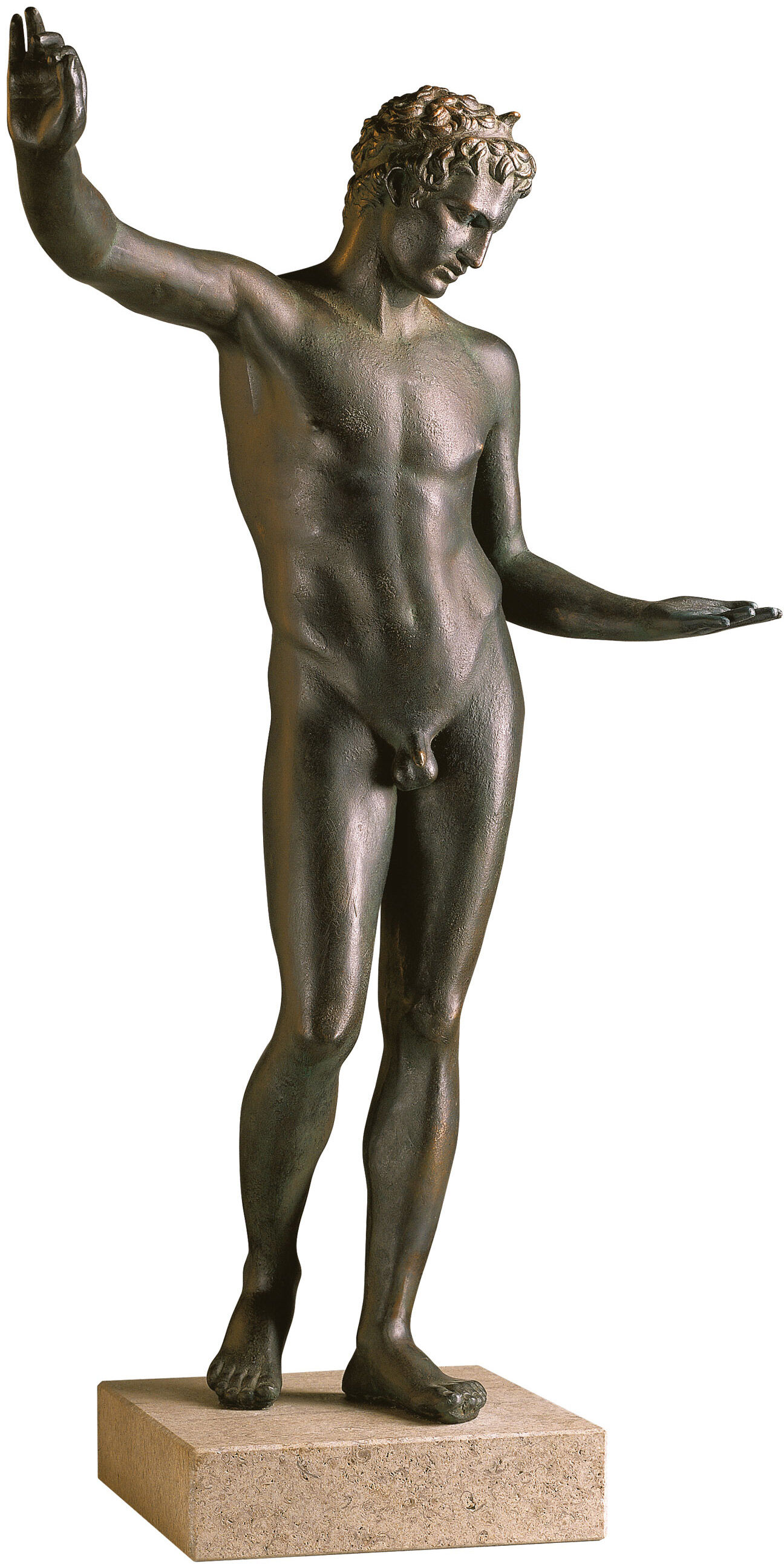 Statuen "Marathons ungdom" (reduktion) von Praxiteles