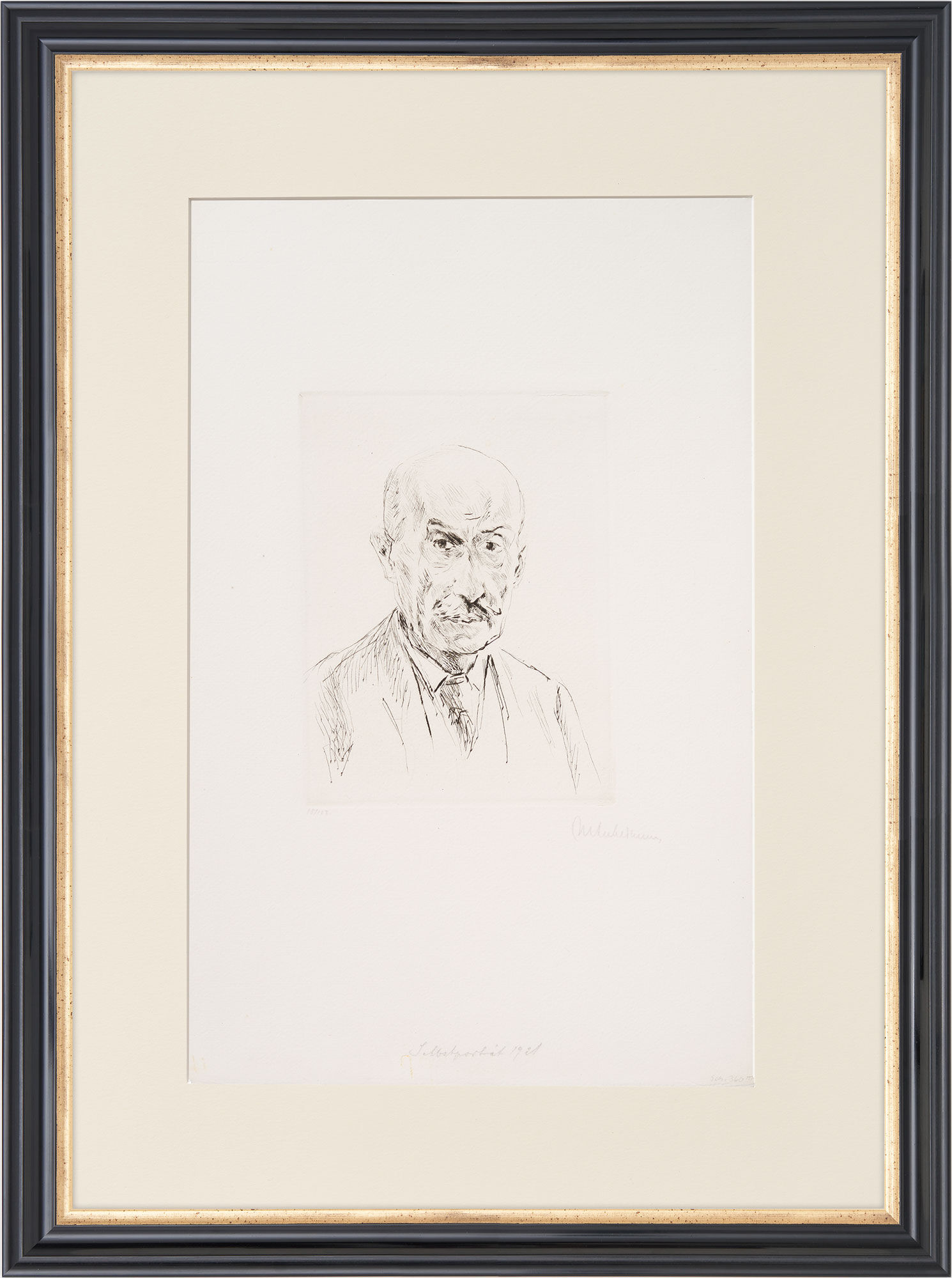 Cuadro "Autorretrato de un hombre de setenta y cinco años" (hacia 1922) de Max Liebermann
