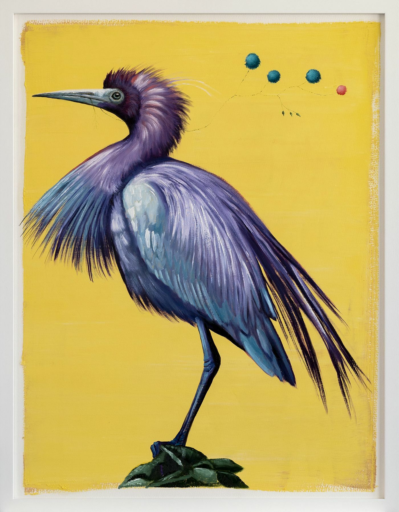 Bild "Serie Die Gabe | Little Blue Heron" (2023) (Unikat) von Lezzueck Coosemans
