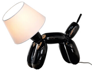 Balloon dog table lamp "Wow-Wau", black version