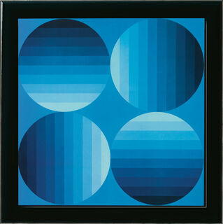Picture "Hold-K", framed by Victor Vasarely
