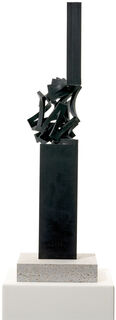 Sculptuur "Rotation IV (Black)" (2024) (Uniek stuk) von Thomas Röthel