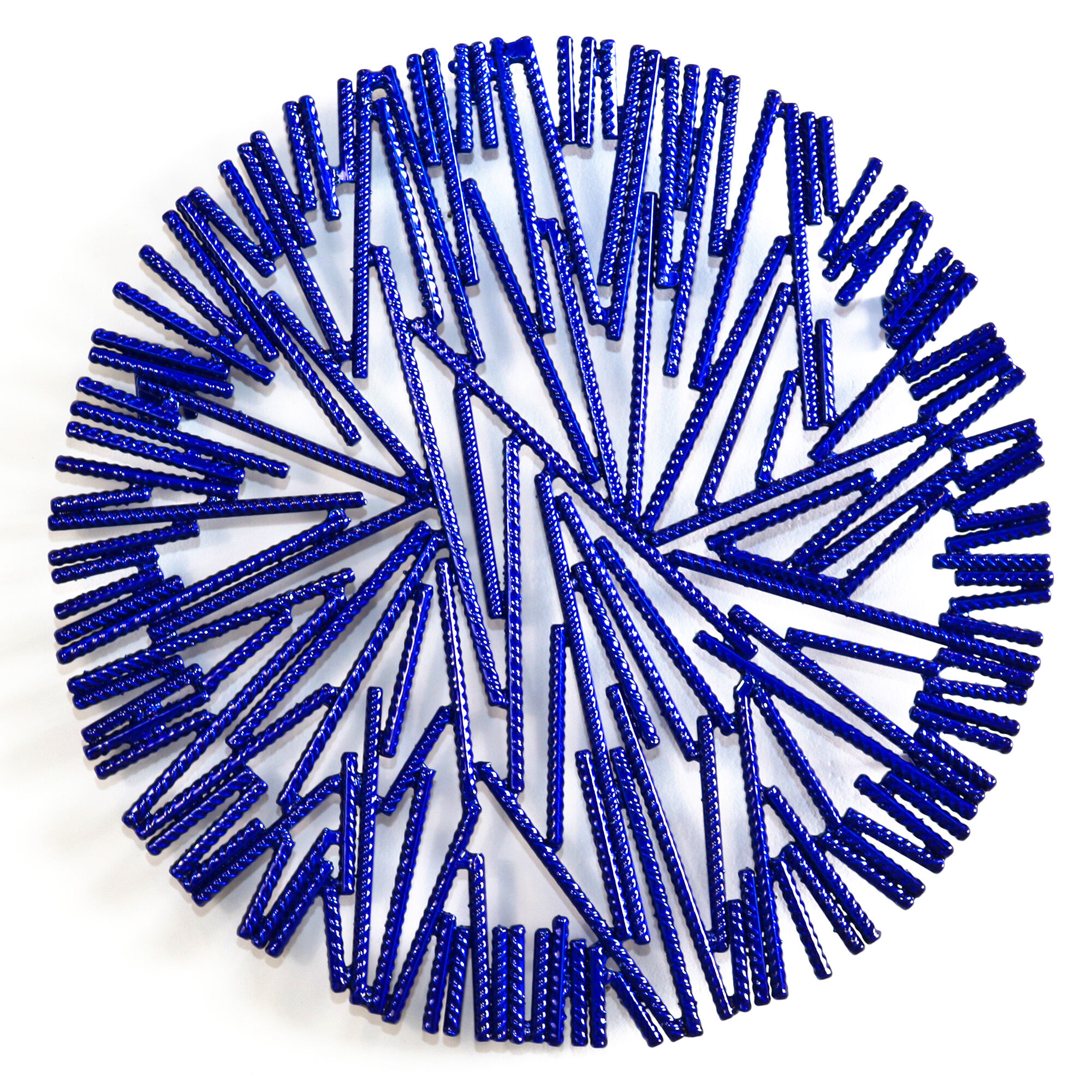 Wandobject "Fragment Round Ocean" (2025) (Uniek stuk) van Christine Liebich