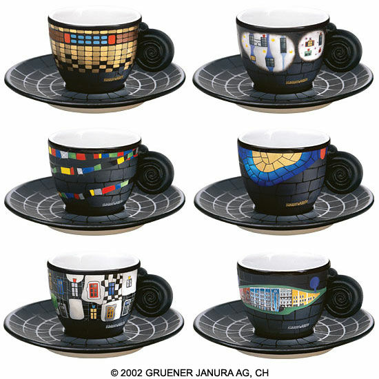 The Espresso Cup Collection by Friedensreich Hundertwasser