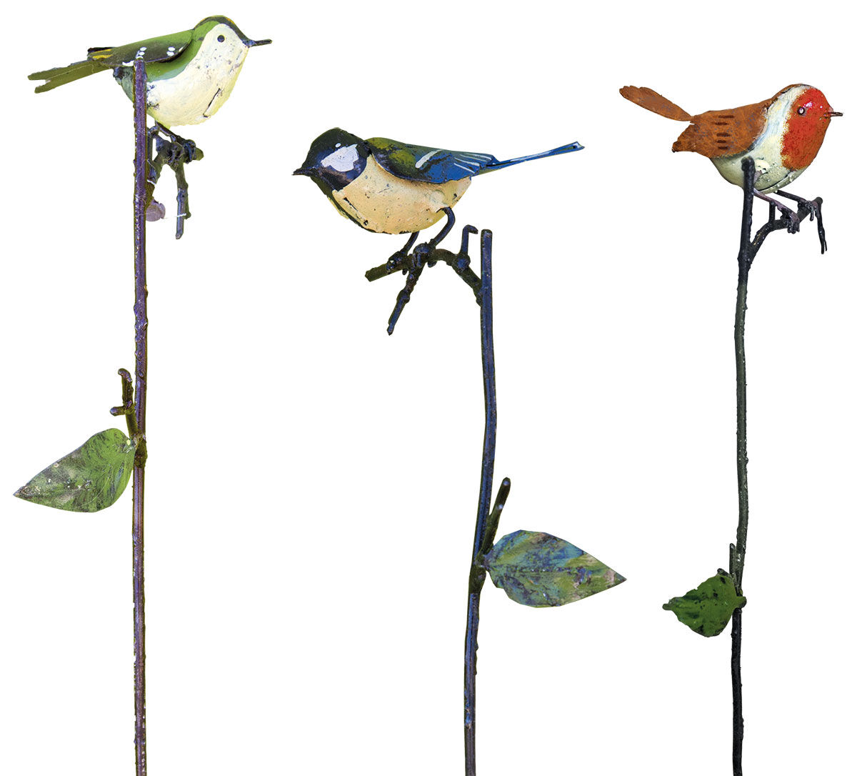 Tuinpalen "Songbirds", 3-delig