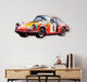 Tableau "Porsche 911" (2023), version découpée de Holger Mühlbauer-Gardemin