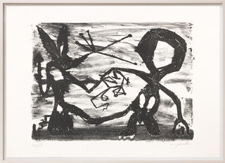 Picture "Idea for Sculpture No. 3, from Expedition to the Holyland" (1983) by A. R. Penck