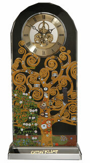 Table clock "The Tree of Life" with gold decoration
