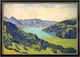 Bild "Thunersee von Breitlauenen aus" (1906), gerahmt von Ferdinand Hodler