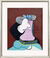 Picture "Woman with Straw Hat" (1936), framed