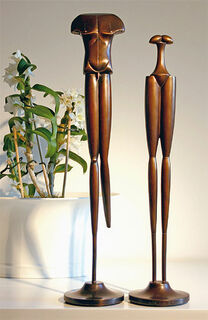 Skulpturenpaar "Liaison", Bronze von Paul Wunderlich