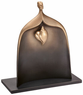 Sculpture "Hidden heart", bronze